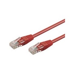 Goobay CAT 6 U/UTP CCA 0,25m Red